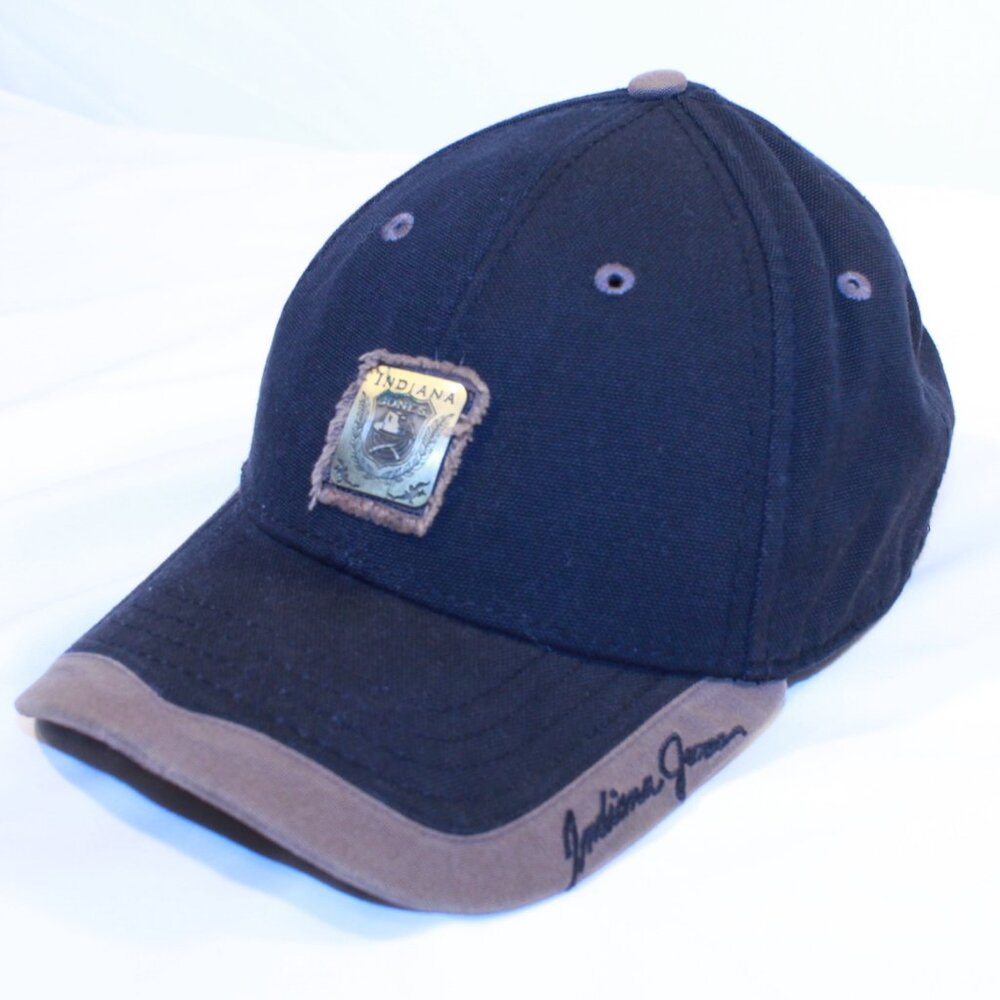 Indiana Jones Adult Adjustable Black  & Brown Lucas Films Baseball Cap Hat